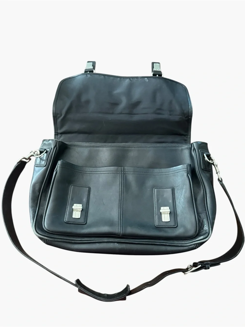 Coach Metropolitan Briefcase – Black Glove-Tanned Leather